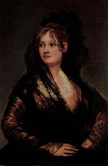 Francisco de Goya Portrat der Dona Isabel Cabos de Porcel china oil painting image
